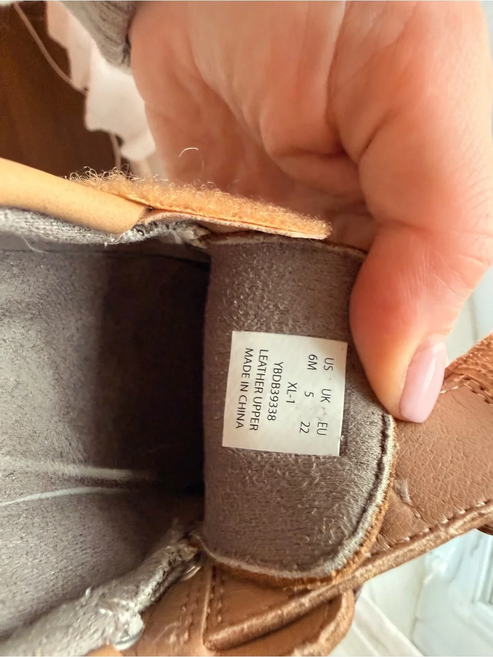 Sperry Tan Toddler Boat Shoes with Velcro